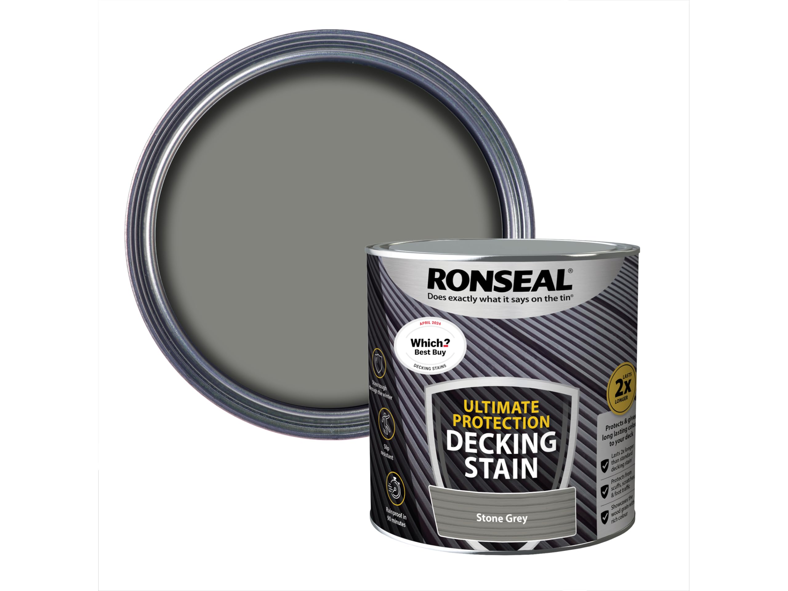 Ultimate Decking Stain 2.5L Stone Grey [39121]
