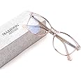Madison Avenue Blue Light Blocking Glasses Anti Eyestrain UV Glare Blue Light Glasses for Women TV Phone Computer Gaming Eyeg