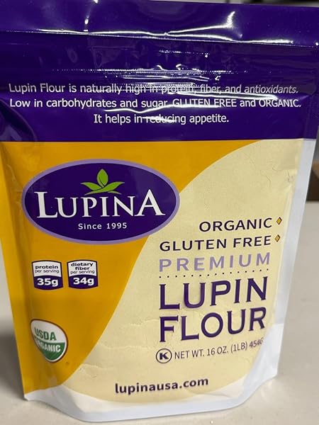 LUPINA ORGANIC GLUTEN FREE PREMIUM LUPIN FLOUR, 16...