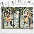 Where The Wild Things are Backdrop 5x3 King of All The Wild Things Baby Shower Background Happy Birthday Jungle Monsters Themd Backdrops