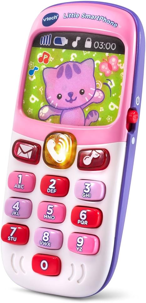vtech peek and play phone pink