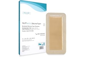 MedVanceTM Silicone - Bordered Silicone Adhesive Foam Dressing (10 cm x 20 cm)