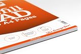 Silvine SV41803 A4 Refill Feint Pad Pack of 6 160 pages 4 hole punched view 2
