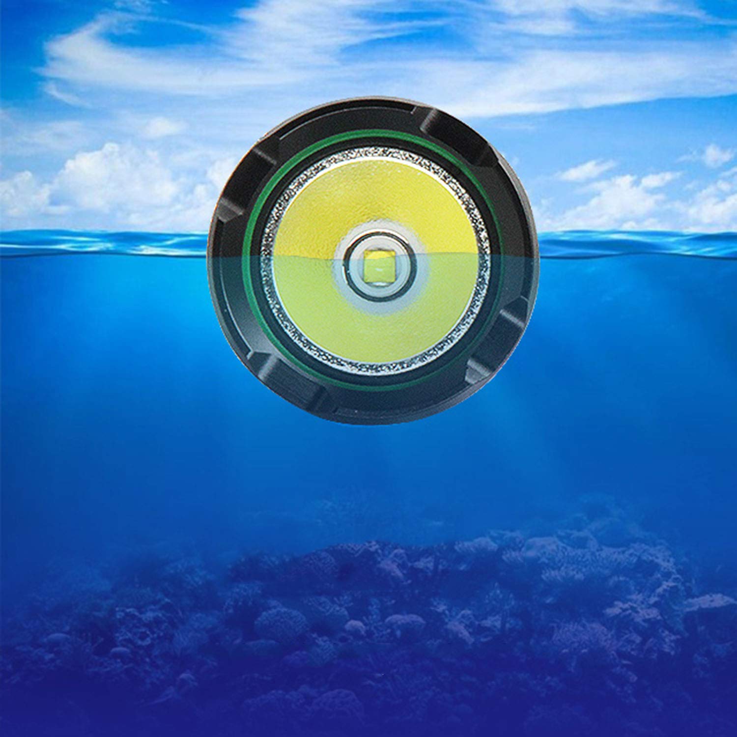 B07qqhwcym 防水ダイビング懐中電灯 スーパーブライト水中充電式 3000ルーメン 水中50mダイビング懐中電灯 防水ipx8 ダイビングライト 最安値挑戦