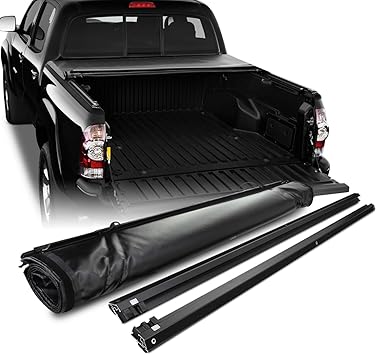 Automotive Truck Bed Accessories Lock Roll Up Tonneau Cover For 05 15 Tacoma Standard Extended Crew 6 Ft Bed