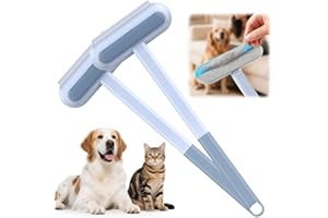 AWROSE 2 Pack Pet Hair Removal Tool, 2025 New 4 in 1 Dog Cat Hair Remover for Furniture, Reusable Pet Hairs Remover Brush with Extendable Handle, Multifunctional Fur Cleaner for Couch Carpets Bedding Clothes
