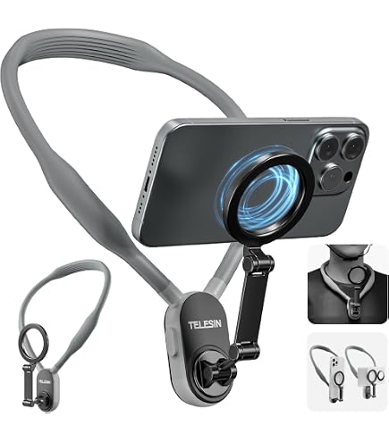 Support Cou Téléphone POV Vlog OBEST - Clip Magsafe Avec Ceinture Poitrine Pour IPhone