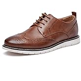 Men's Casual Oxfords Plain Toe Business Formal Dress Shoes Brown Black