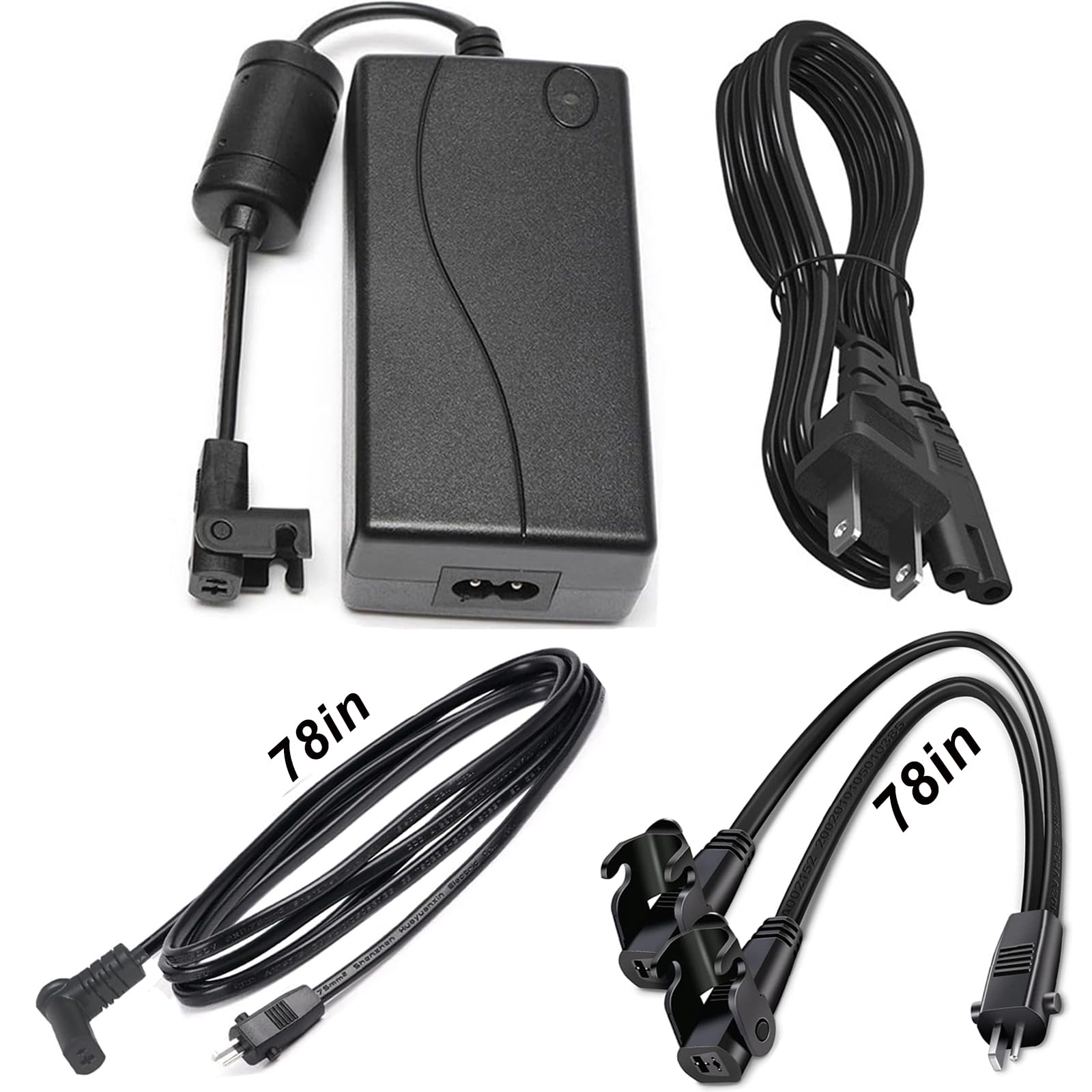 Photo 1 of Dual Motor Power Kit - Universally Power Cord for Recliner Chair - 2-Pin 29V2A Adapter with Extension L and Y Splitter Extension Cord Shape Cable Cord for Lift Chair, Recliner Sofa, Recliner Couch ?