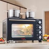 Cooks Professional Mini Portable Oven 28L with Hobs & Timer - Black/Silver view 5
