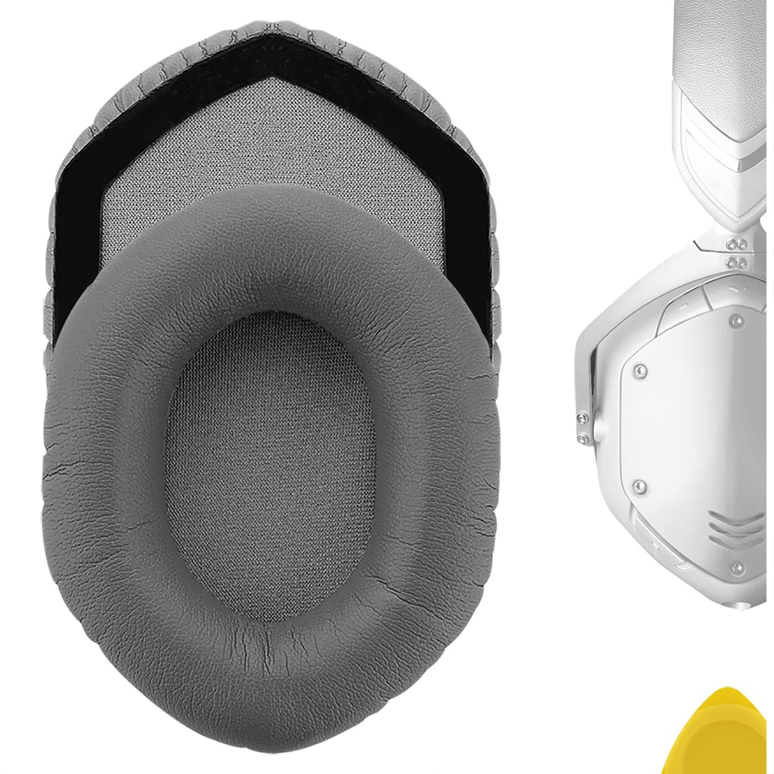 Geekria Replacement Ear Pads Compatible with Crossfade Wireless/ 2/3, M-100, LP, LP2 Headphones, Ear Cushions (Grey)
