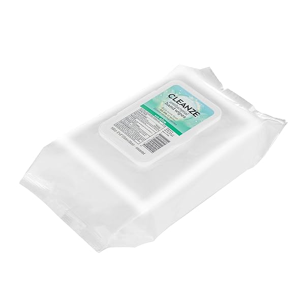 CLEANZE ANTIBACTERIAL HAND SANITIZING WIPES WITH ALOE, ALCOHOL-BASED RESEALABLE SOFT PACK FOR ON-THE-GO HAND CLEANING, HELPS REDUCE GERMS WITHOUT WATER, TRAVEL-FRIENDLY PACK, 100 WIPES