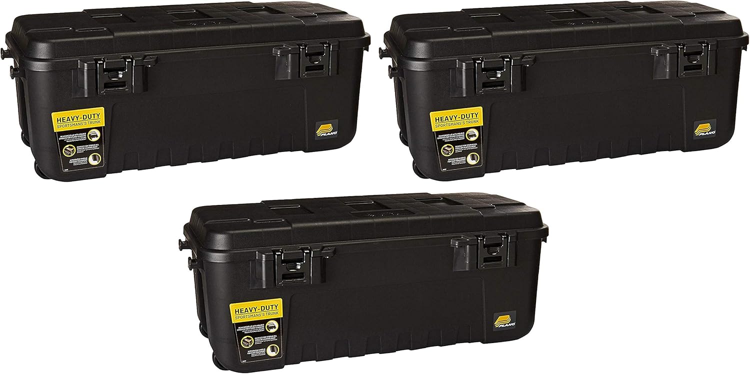 Hunting 108Quart Plano 1919 Sportsman's Trunk Black Sporting Goods