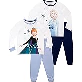 Disney Frozen Pajama Set | Pack of 2 Pajamas for Girls | Anna & Elsa Pjs for Kids