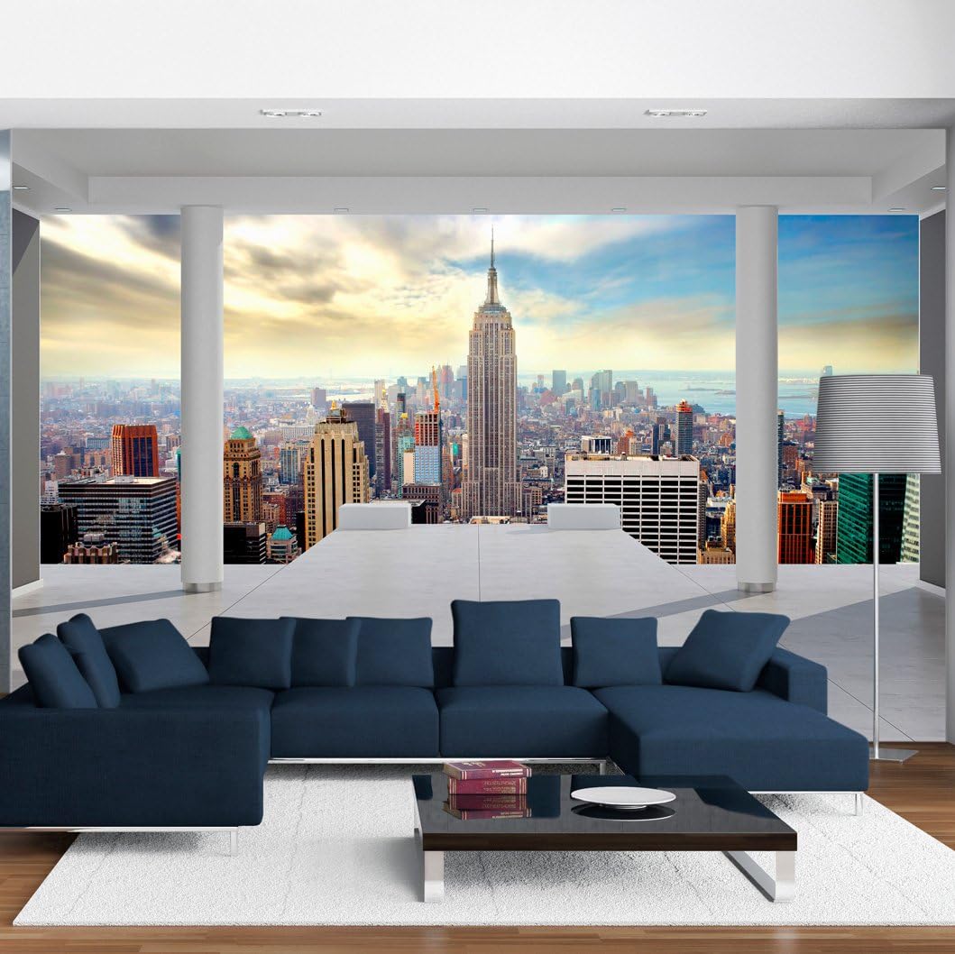 murando Fotomurales 350x256 cm XXL Papel pintado tejido no tejido Decoración de Pared decorativos Murales moderna de Diseno Fotográfico ciudad New ...