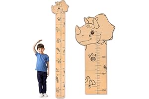 Beinou Growth Chart for Wall Wood Height Chart for Kids Height Measurement for Wall Boy Girls Height Wall Chart Growth Measuring Ruler Room Wall Decor