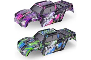 HAIBOXING Brushless RC Cars Spare Parts, 1/18 Car Body Shell 2pcs Green and Purple Apply to 18859A,2022 New Versions with The Body Roof Cage M2005 (M2001 & M2002)