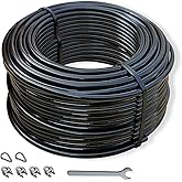 KORIKAHM Pulley Cable for DIY Home Gym, Replacement Cable for Pulley Cable Machine, Wire Rope Length 65.6/98.4 Ft for Weight 