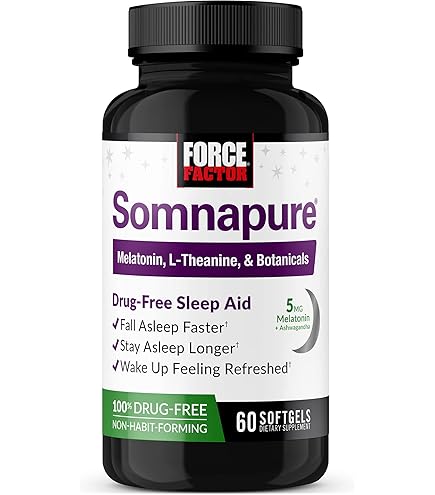 Amazon.com: Force Factor Somnapure Drug-Free Sleep Aid for Adults