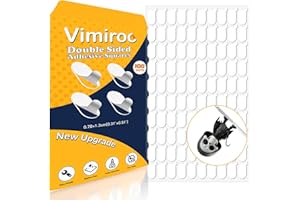VIMIROO 100Pcs Adhesive Stick Dots Double Sided Removable Mounting Putty - Clear Museum Sticky Tack for Wall, Figurine, Poster, No Trace Dots - Strong Stick Tack for Poster, Wall Decor, Balloon & Crafts