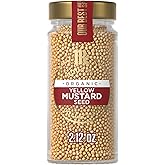 McCormick Gourmet Collection Yellow Mustard Seed, Organic, Non GMO, Our Best Herbs &amp; Spices, Pungent Flavor for Pickled Vegetables, Potato Salad, Salad Dressings &amp; More, 2.12 oz