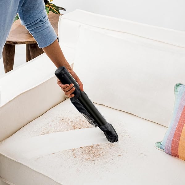 SHARK WANDVAC CORDLESS HAND VAC, LIGHTWEIGHT & PORTABLE AT 1.4 LBS. WITH POWERFUL SUCTION, CHARGING DOCK, ONE-TOUCH EMPTY FOR CAR & HOME, ACCESSORIES INCLUDED, BLACK (RENEWED)