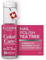 PODERM Nail Care Polish with Tea Tree Raspberry 8ML Podiatrist Formula