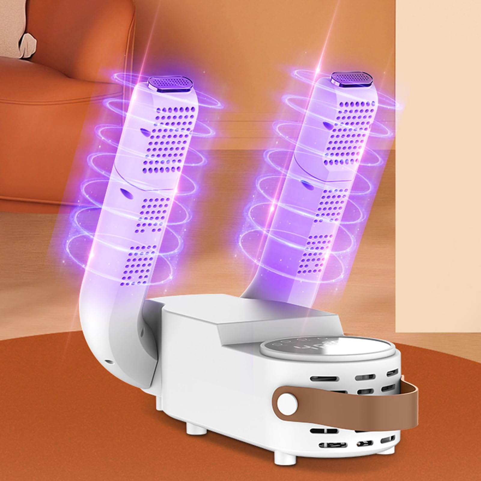 Boot & Shoe Dryer With Timer - Portable, Purple Light Heating, 360-Degree Drying For Sneakers, Boots