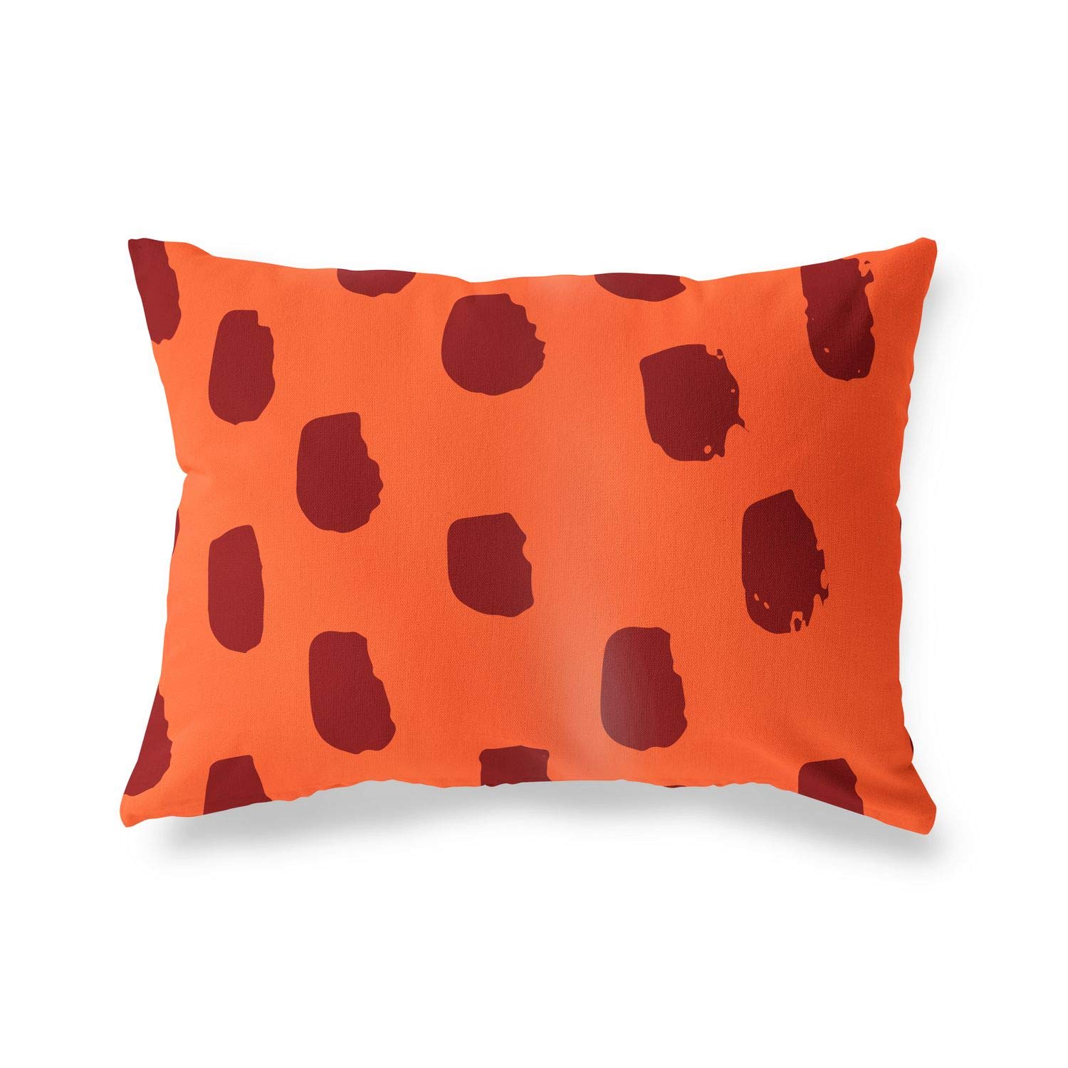 Bonamaison Decorative Cushion Cover Orange & Bordeux, Throw Pillow Covers, Home Decorative Pillowcases for Livingroom, Sofa, Bedroom, Size: 35x50 Cm - Designed and Manufactured in Turkey