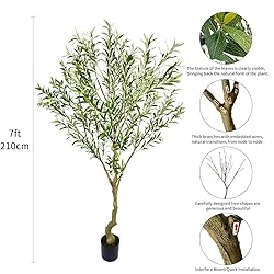 VIGGDA 7ft Artificial Olive Tree Fake Tree Interior