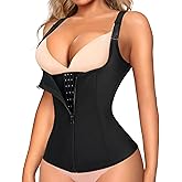 Ursexyly Women's Waist Trainer Corset Sweat Sauna Suits Tummy Control Body Shaper Tank Tops Workout Sports Girdles Shapewear