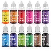 ValueTalks Food Coloring 12 Color x10 ml Food Grade Vibrant Liquid Food Color Dye Flavorless Vegan-free Icing Colors for…