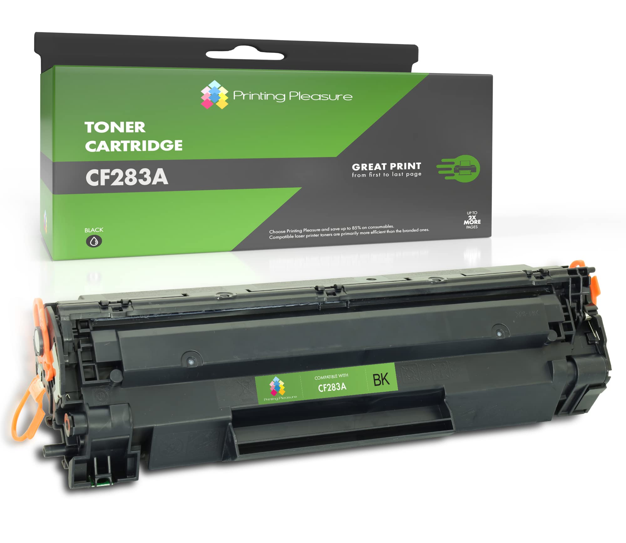 Printing Pleasure 83A 283A Replacement for HP CF283A Toner Cartridge Compatible with ​​LaserJet Pro ​M201dw M201n M225dw M125a M125rnw M125nw MFP M225dn M127fn M127fp M127fs M127fw 1 Black