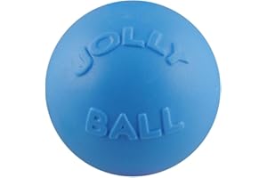 Jolly Pets Bounce-n-Play Dog Toy Ball, 8 Inches/Large, Blueberry, (Model: 2508 BB)