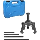 bylikeho Harmonic Balancer Puller Kit,Harmonic Damper Pulley Puller,Automotive Specialty Tools,Car Accessories Adjustable 3-Jaw Puller for Harmonic Balancer Removal,Compatible with GM and More