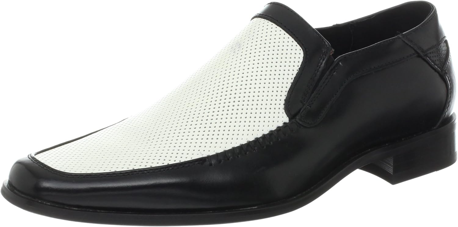 white stacy adams loafers