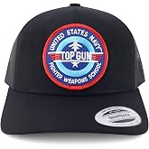 Armycrew US Navy TOPGUN Patch Retro Fit Trucker Mesh Cap