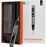 Culiau's Customizer Engraving Pen: Ultimate Cordless Portable for Artists & DIYers - Engrave 50+ Surfaces - Beginner Friendly