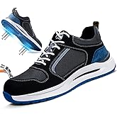 LAoutun Steel Toe Shoes for Men Women Safety Work Shoes Indestructible Steel Toe Sneakers Lightweight Work Shoes Toe Shoes