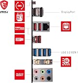 MSI B650 GAMING PLUS WIFI Motherboard ATX AM5 AMD Ryzen 9000 8000 7000 DDR5 view 6