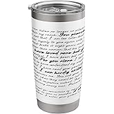 Wentworth's Letter To Anne Jane Austen Persuasion Quote Stainless Steel Insulated Tumbler