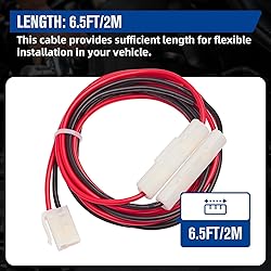 Anina T-Shape DC Cord Car Power Cable, 6.5ft CB