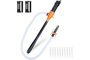 AETLEEMO Portable Power Battery Pump, Battery Operated Water & Fuel Transfer Pump Siphon Liquid Extractor, 2.2 Gallons Per Min, 35.4 in Hose for Gasoline Diesel Oil Fish Tank