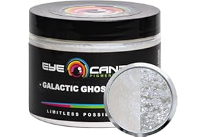 EYE CANDY Mica Powder Pigment “Galactic Ghost Blue” (50g) Multipurpose DIY Arts and Crafts Additive | Woodworking, Natural Bath Bombs, Resin, Paint, Epoxy, Soap, Nail Polish, Lip Balm (Galactic Ghost Blue, 50G)