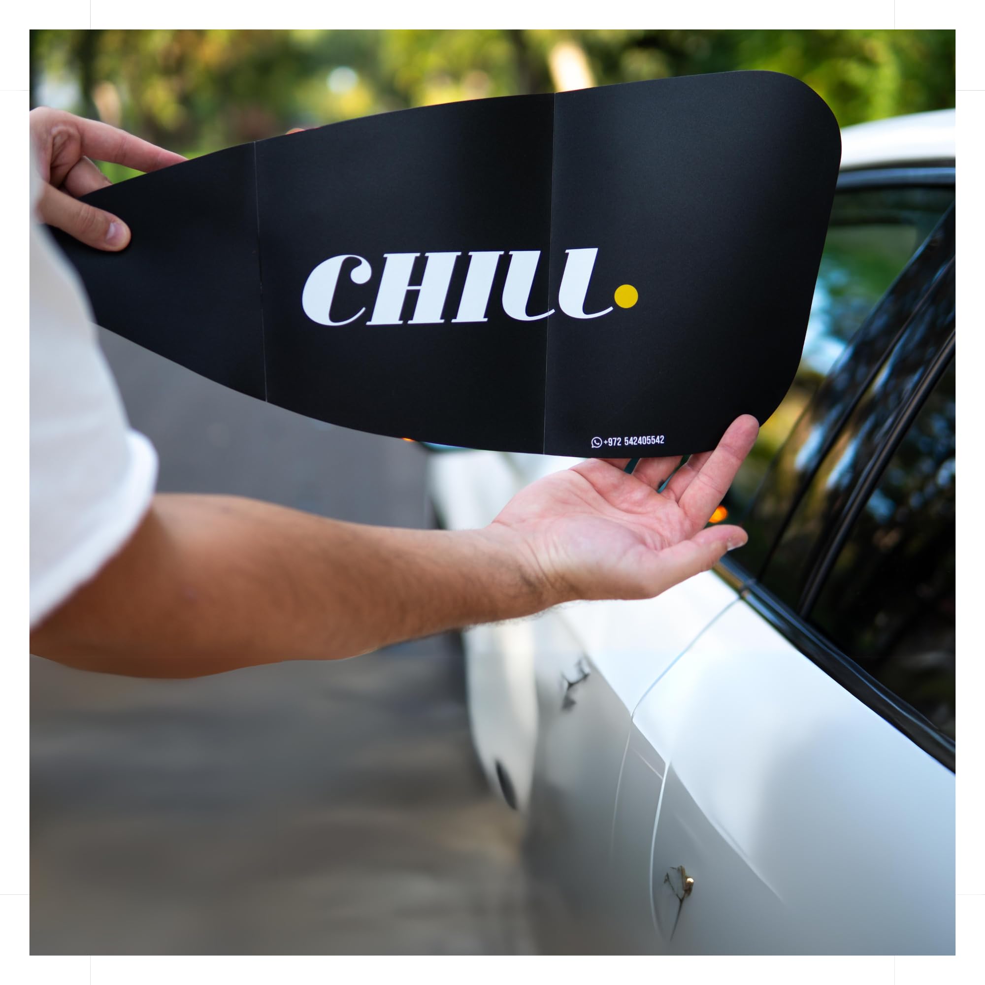 Photo 1 of Car Window Shades for Side Window, Perfect for Driver's car Sun Shade Side Window, Easy On and Off, Foldable Plastic Sunshade for More Safety (2 Units)