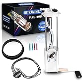 Fuel Pump Assembly for Chevrolet Chevy Silverado GMC Sierra 1500 1500HD 2500 2500HD 3500 1999-2003 4.3L V6 4.8L V8 5.3L 6.0L 8.1L w/Pressure Sensor California Emission System 19331263 19369913 E3500M