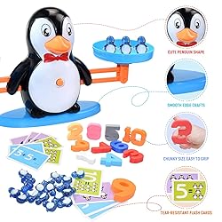 BAKAM Penguin Balance Scale Number Counting Blocks