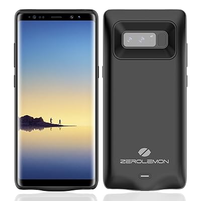 Galaxy Note 8 Battery Charger Case, ZeroLemon SlimPower 5500mAh Extended Charging Case Portable Battery Case for Galaxy Note 8 - Black