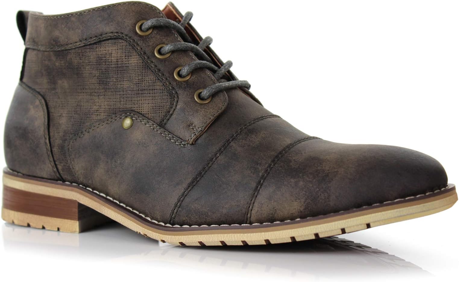 Ferro AldoBlaine MFA806035 Mens Casual Brogue Mid-Top Lace-Up and Zipper Boots…