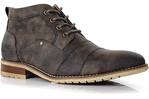 Ferro Aldo Men's Ankle Boots | Lace-Up Cap Toe Chukka Style Dress Boot | Casual Fashion for Work